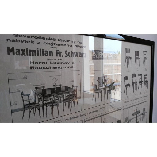 Póster de muebles vintage, 1930