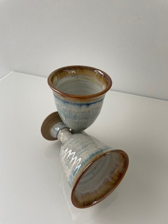 Image 1 of 2 Handmade Chalices With Beautiful Melamine Glaze