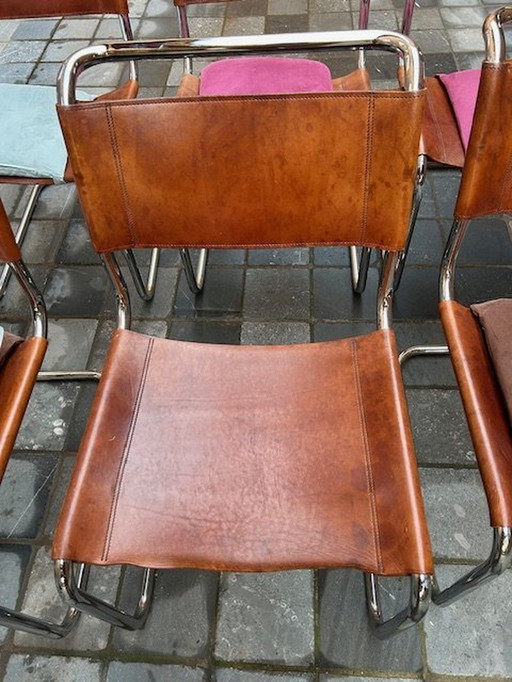 6X Thonnet chairs Leather