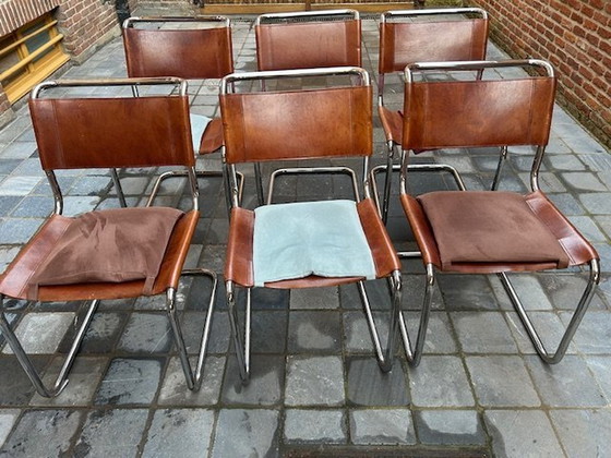 Image 1 of 6X Thonnet chairs Leather