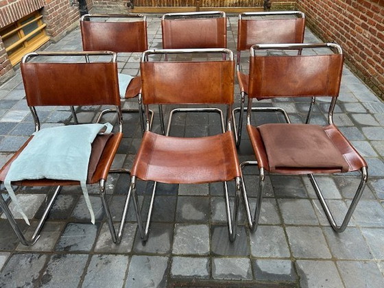 Image 1 of 6X Thonnet chairs Leather