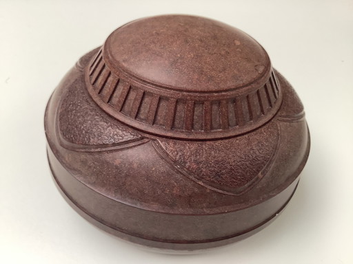 Tobacco Pot Bakelite Art Deco by ISO Press Berlin 1930s with Screw Lid