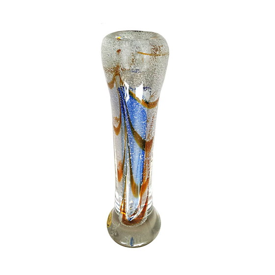 Image 1 of Vintage Handmade Art Glass Candlestick by Adam Jablonski