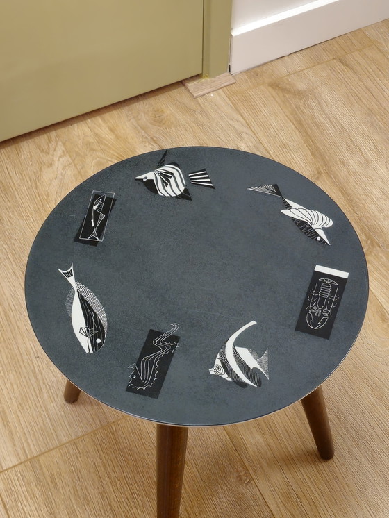 Image 1 of Vintage Plastilan Plant Table Side Table