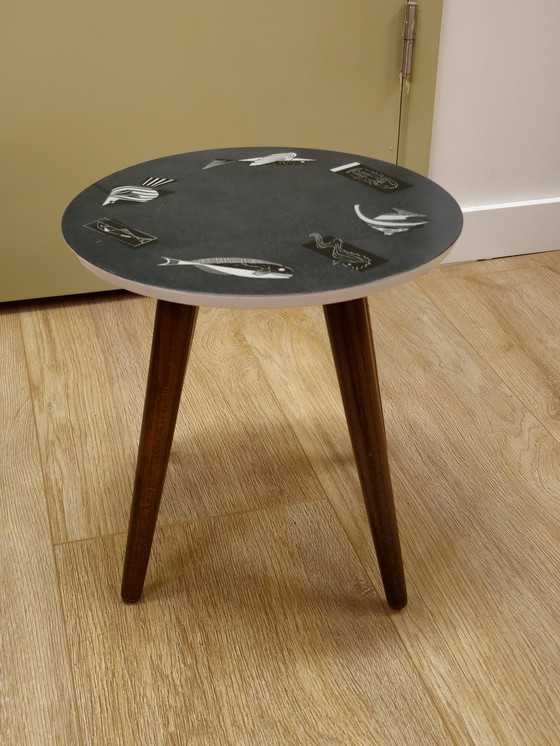 Image 1 of Vintage Plastilan Plant Table Side Table