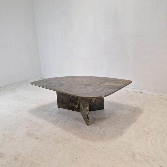 Image 1 of Vintage granite coffee table, Italy 1980