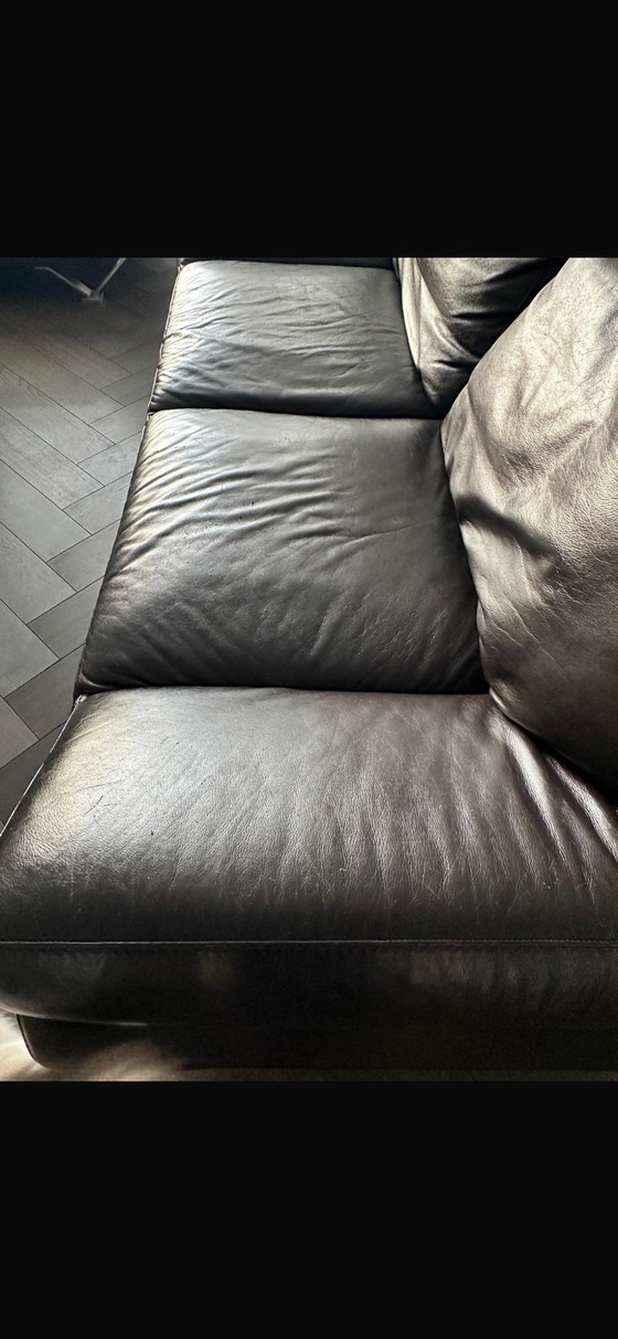 Image 1 of 2x Natuzzi Leather Sofas