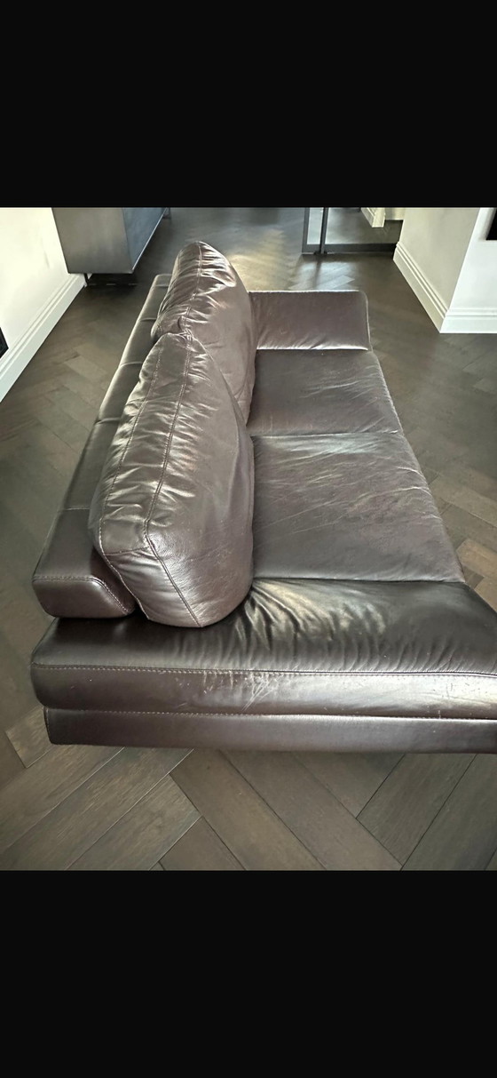 Image 1 of 2x Natuzzi Leather Sofas