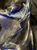 Cendrier/sculpture vintage en verre