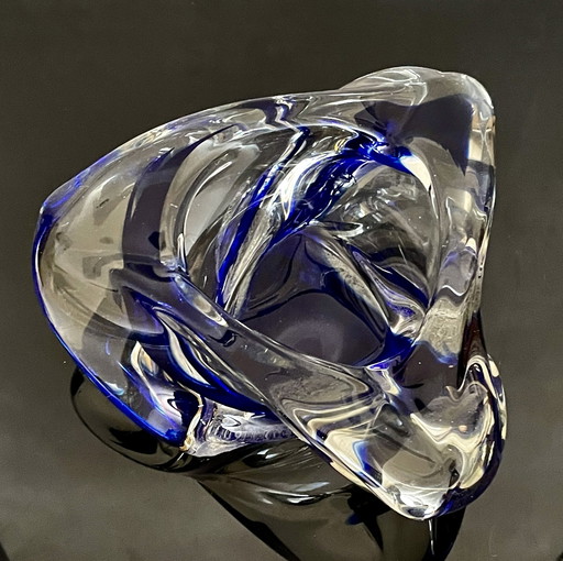 Cendrier/sculpture vintage en verre