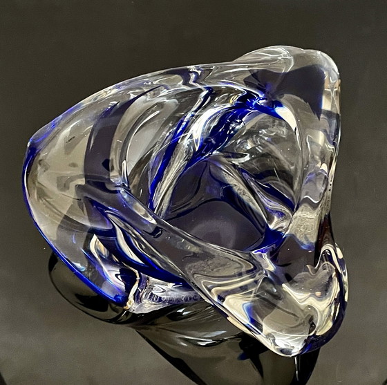 Image 1 of Cendrier/sculpture vintage en verre