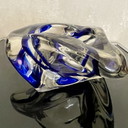 Posacenere/scultura in vetro dal design vintage