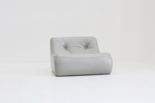 Kali Design Armchair Ligne Roset Michel Ducaroy Gray Leather