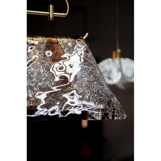Image 1 of Vintage Murano glass pendant lamp by Carlo Nason for Mazzega