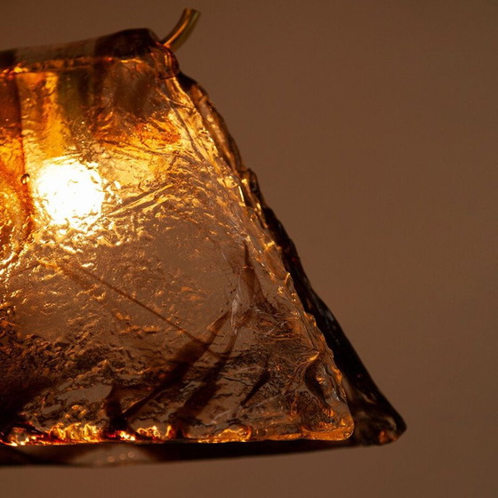Image 1 of Vintage Murano glass pendant lamp by Carlo Nason for Mazzega