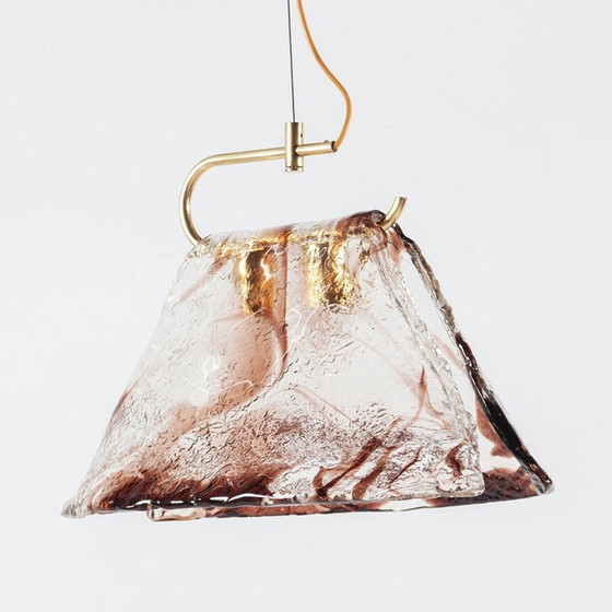 Image 1 of Vintage Murano glass pendant lamp by Carlo Nason for Mazzega
