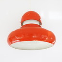 Vintage 70s Orange UFO Lamp