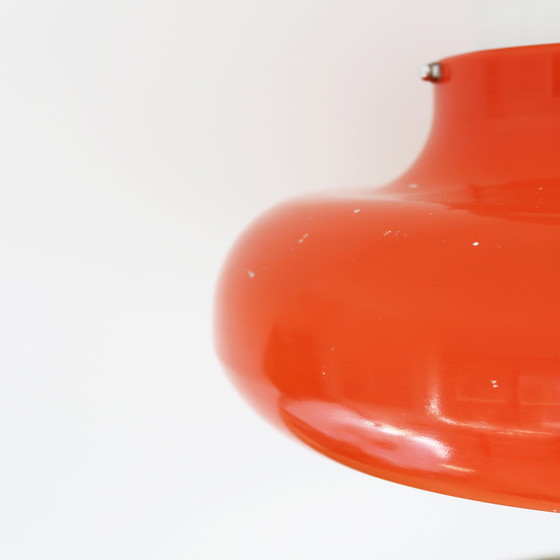 Image 1 of Vintage 70s Orange UFO Lamp