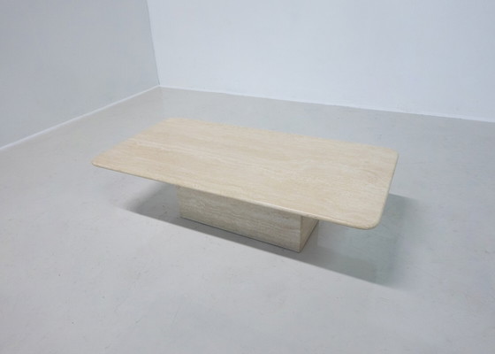 Image 1 of Vintage travertine coffee table