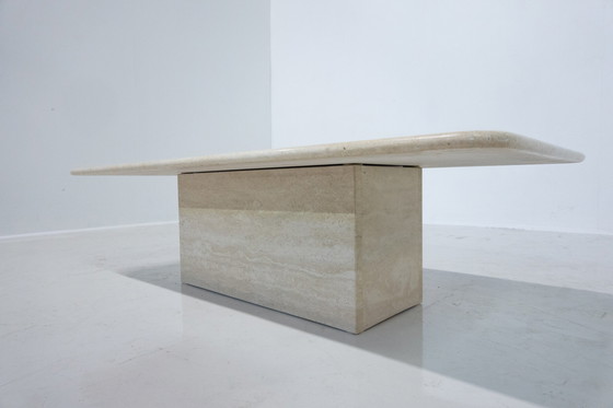 Image 1 of Vintage travertine coffee table