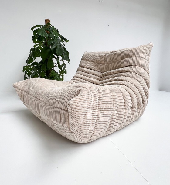 Image 1 of Reupholstered 1 Seater Togo By Ligne Roset, 1990'S