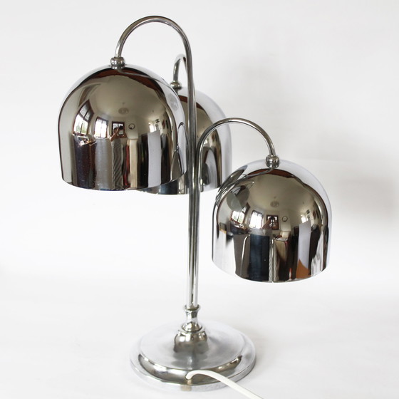 Image 1 of Vintage Chrome Italian Lamp