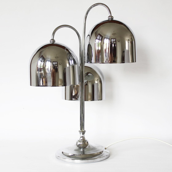 Image 1 of Vintage Chrome Italian Lamp