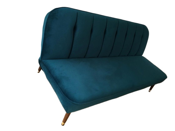 Image 1 of Velvet sofa bed