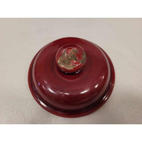 Image 1 of Vaso in ceramica color sangue di toro d'epoca