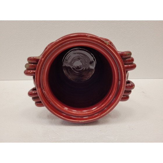 Image 1 of Vaso in ceramica color sangue di toro d'epoca