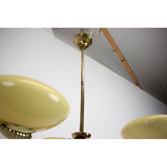 Image 1 of Vintage Art Deco chandelier, Czechoslovakia 1930s