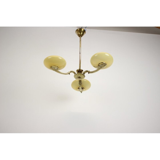 Image 1 of Vintage Art Deco chandelier, Czechoslovakia 1930s