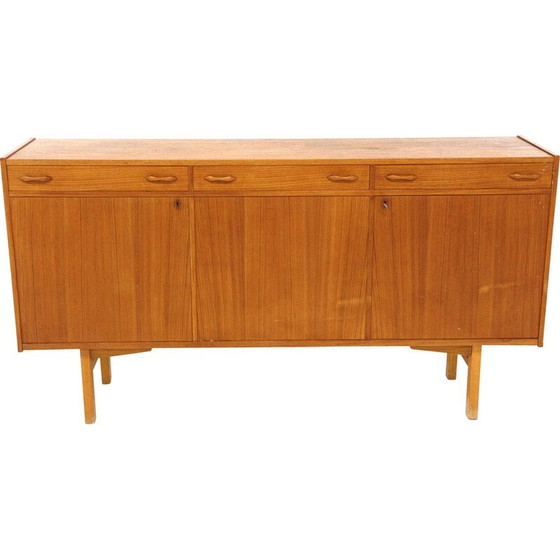Image 1 of Vintage teak and beechwood sideboard, Sweden 1960s