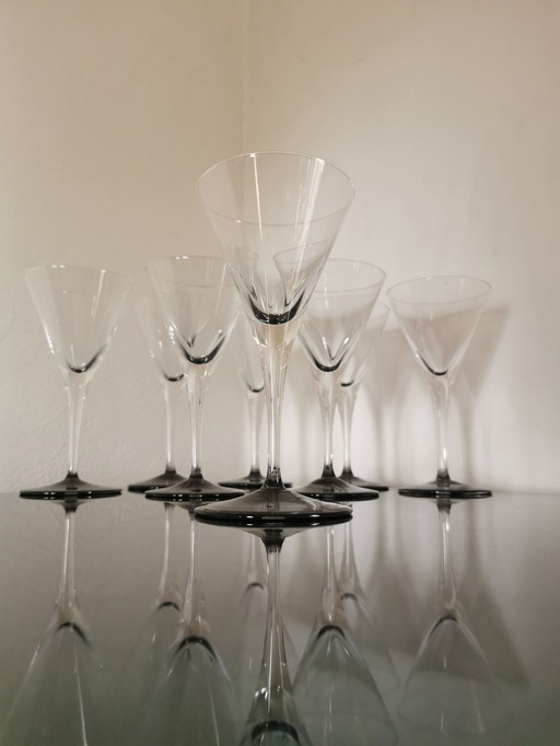 8 Cristal Cocktail Glasses