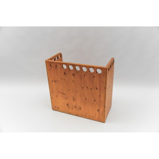 Image 1 of Pair of vintage pine benches for children, 1960