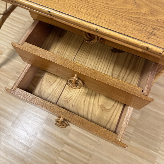 Image 1 of French Bamboo Desk 1950