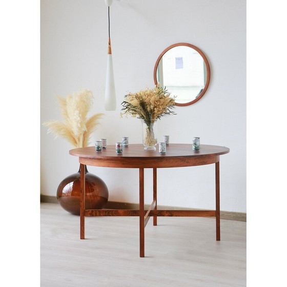 Image 1 of Round rosewood dining table, 1960