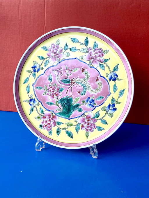 Decorative plate Nyonya Peranakan Chinese Porcelain