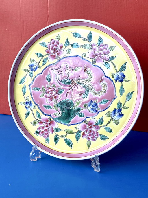 Decorative plate Nyonya Peranakan Chinese Porcelain