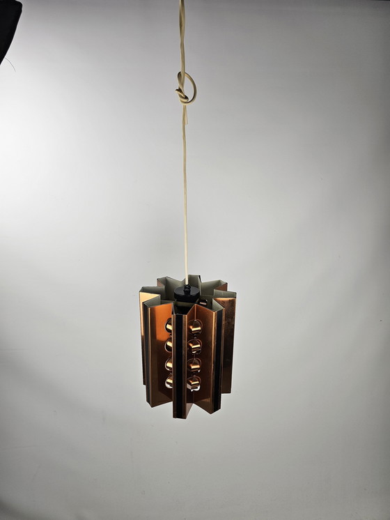 Image 1 of Copper Pendant Lamp From Denmark