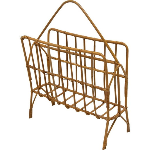 Portariviste in vimini di metà secolo, Cecoslovacchia, anni &#39;60