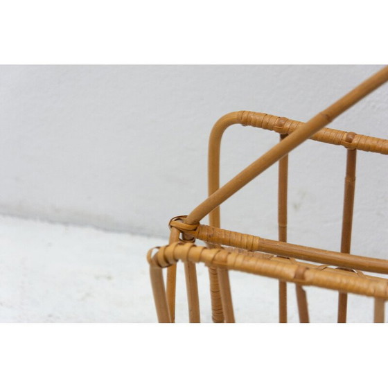 Image 1 of Portariviste in vimini di metà secolo, Cecoslovacchia, anni '60