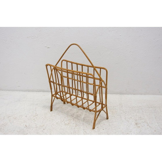 Image 1 of Portariviste in vimini di metà secolo, Cecoslovacchia, anni '60