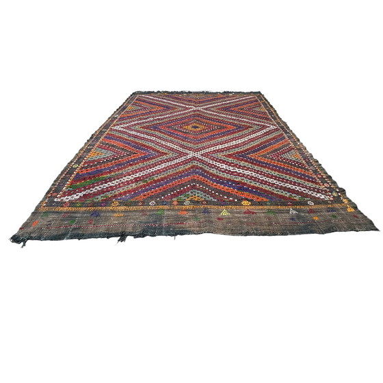 Image 1 of Vintage Turkish Kilim Rug , 295 X 197 Cm