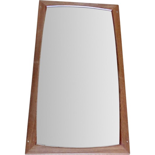 Vintage teak mirror by Aksel Kjersgaard, Denmark 1965