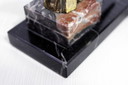 Birds brass books and marble base