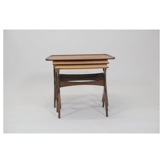 Image 1 of Vintage Danish teak nesting tables by Johannes Andersen for Cfc Silkeborg