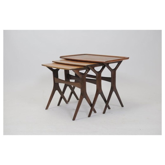 Image 1 of Vintage Danish teak nesting tables by Johannes Andersen for Cfc Silkeborg
