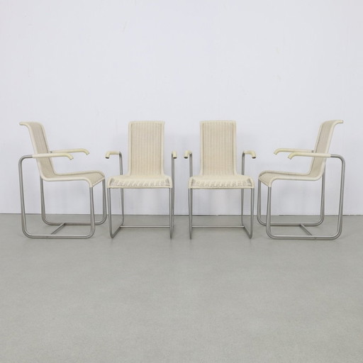 4X Dining chair "D25" Axel Bruchhäuser Tecta