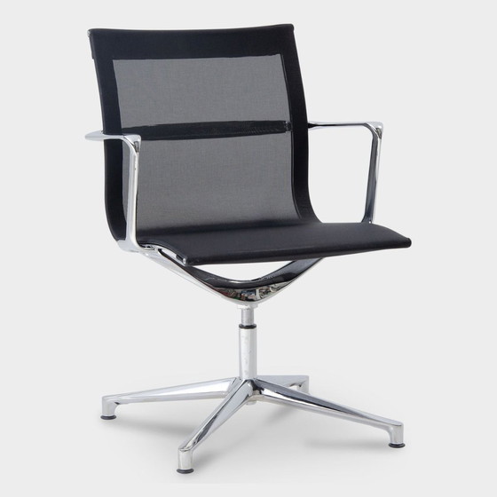 Image 1 of 6x UNA designer office chair ICF mesh black netweave